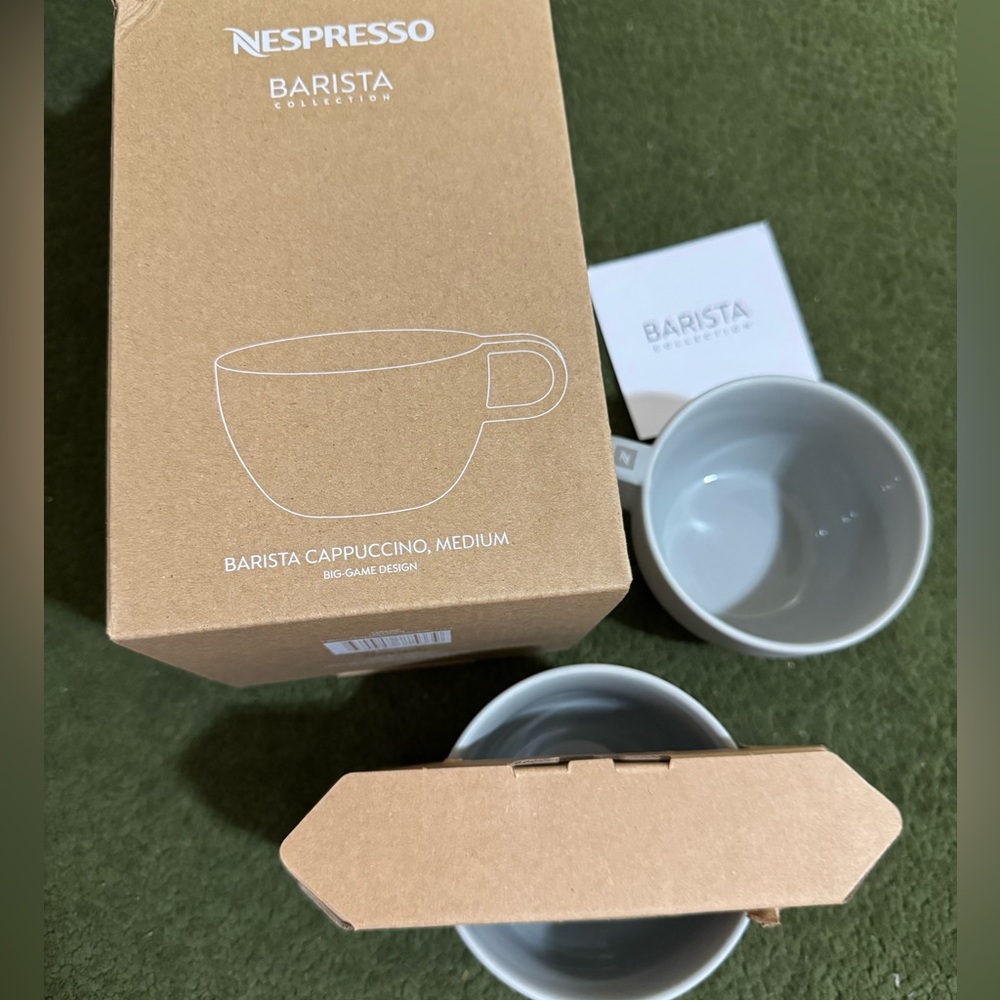 Nespresso Barista Gray Cappuccino Cups (2)
